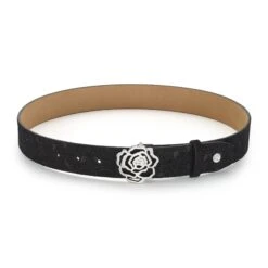 Hannah Childs Signature Rose Belt -Equinora Fashion Shop Ring Black Matte