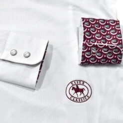 Essex Classics Ladies "Owls" Talent Yarn Wrap Collar Long Sleeve Show Shirt -Equinora Fashion Shop SRL44 W2 01