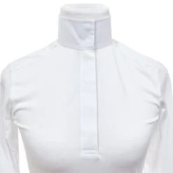 Essex Classics Ladies "Princess Flora" Fitted Style Straight Collar Long Sleeve Show Shirt -Equinora Fashion Shop Straight.Collar Long.Sleeves Buttoned Wht 00 7b4d215e 9f67 4c70 8fb1 9a341066d84e