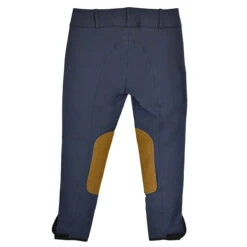 Tailored Sportsman Vintage Mid Rise Front Zip Breeches -Equinora Fashion Shop T.Sports 1963 French.Blue Tan 4