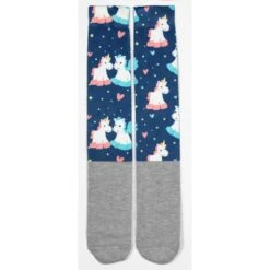 USG Happy Print Soft Socks -Equinora Fashion Shop US3000 KL.USG Happy.Print .Socks Pegasus.Unicorn Front