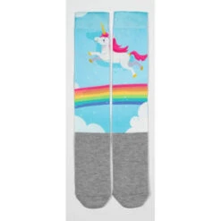 USG Happy Print Soft Socks -Equinora Fashion Shop US3000 KL.USG Happy.Print .Socks Rainbow.Unicorn Front