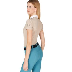 Vestrum Women's Camaiore Short Sleeve Show Shirt -Equinora Fashion Shop Vestrum Camaiore.Short .Sleeve.Show .Shirt Beige.Back