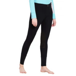 TuffRider Ladies Starter Lowrise Pull On Knee Patch Breeches 23 TuffRider Ladies Starter Lowrise Pull On Knee Patch Breeches -Equinora Fashion Shop black3 13993.1583511667.1280.1280