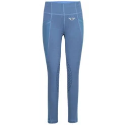 TuffRider Children's Minerva EquiCool Tights -Equinora Fashion Shop blue front 33515.1587157084.1280.1280