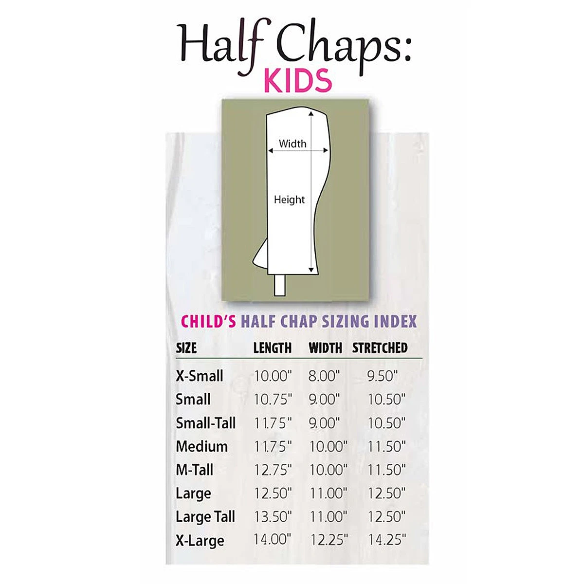 Perri's Children's Professional Half Chaps 3 Perri's Children's Professional Half Chaps - Image 3