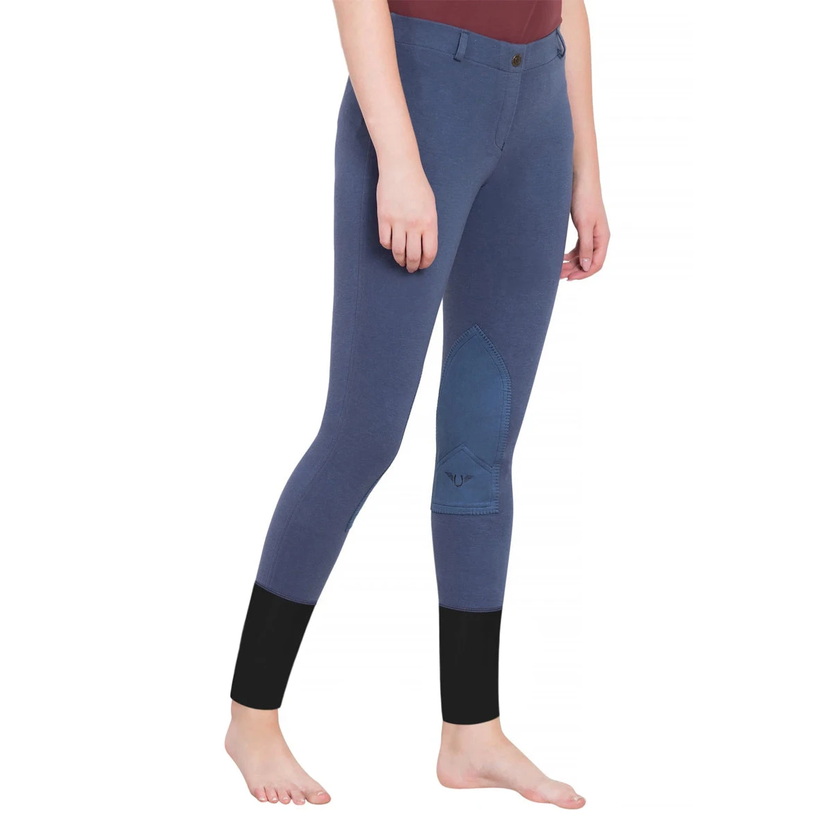 TuffRider Ladies Starter Lowrise Pull On Knee Patch Breeches 11 TuffRider Ladies Starter Lowrise Pull On Knee Patch Breeches - Image 11