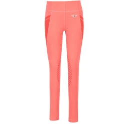 TuffRider Children's Minerva EquiCool Tights -Equinora Fashion Shop holly berry front 18596.1587157085.1280.1280