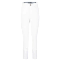 TuffRider Children's Ribb Knee Patch Breeches 26 TuffRider Children's Ribb Knee Patch Breeches -Equinora Fashion Shop white front 10191.1588684593.1280.1280